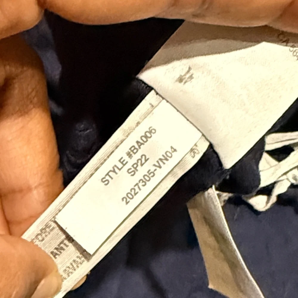 J. Crew Navy Lounge Pants with White Detail pajamas M - Picture 7 of 11